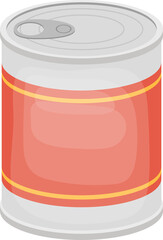 Food can clipart design illustration