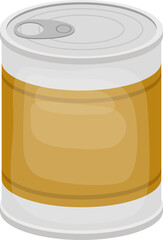 Food can clipart design illustration