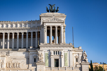 Obraz premium View of the Altar of the Fatherland in Rome