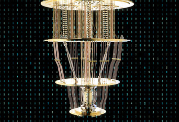 Quantum computer machine close up