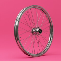 Naklejka premium Chrome Spin on Pink