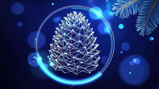 Abstract Pine Cone Design