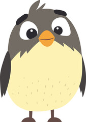 Little bird drawing clipart design illustration