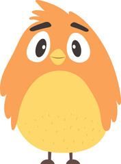 Little bird drawing clipart design illustration