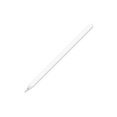 Apple Pencil Stylus Isolated on White Background – Vector Illustration