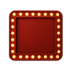 Vintage Retro Marquee Sign with Bright Bulbs for Simple Displays