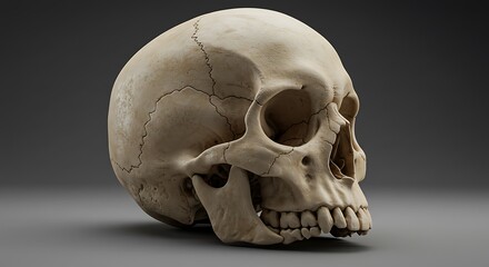 Hyperrealistic Skull Render: Anatomy in 3D