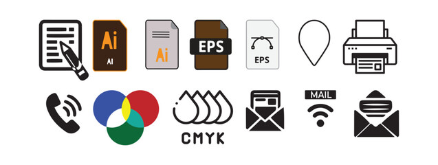 Graphic design icon on isolated white background