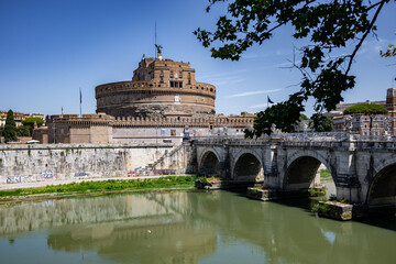 View of Castel Sant'Angelo in Rome