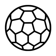 Obraz premium Minimalist Soccer Ball Logo