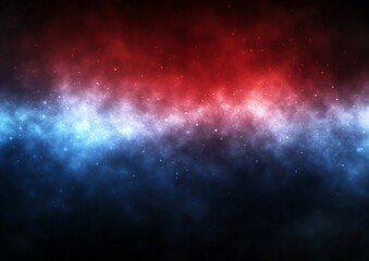 Red and Blue Cosmic Nebula Space Background