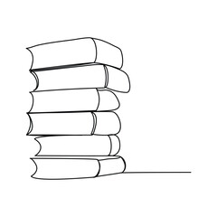 continuous single  line drawing of happiness student running back to school concept vector illustration,
