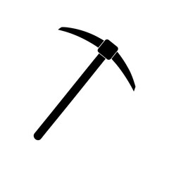 Mining Pickaxe Icon Vector Flat and Clean Look