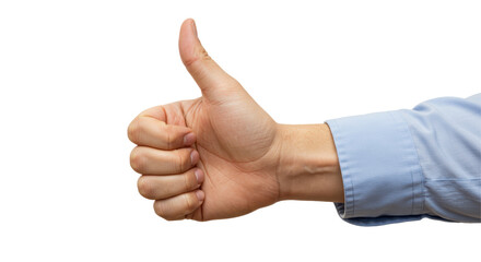 Isolated Thumbs Up Hand