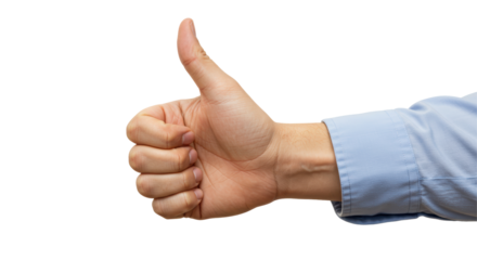 Isolated Thumbs Up Hand