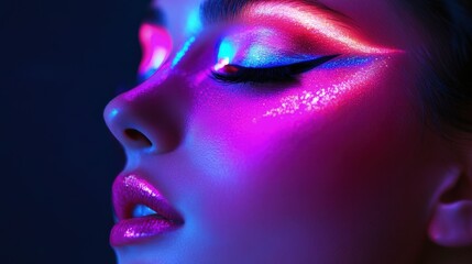 Neon Fantasy Party Makeup