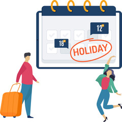 Company Holiday Illustration