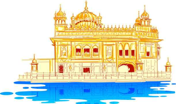 Golden Temple Harmandir Sahiba a gurdwara in the city of Amritsar, Punjab, India