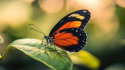 A Stunning Monarch Butterfly on a Leaf
