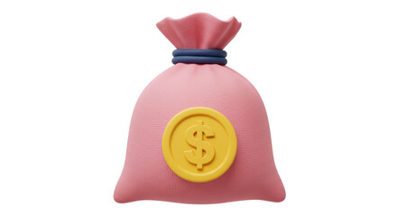 Isolated Money Bag