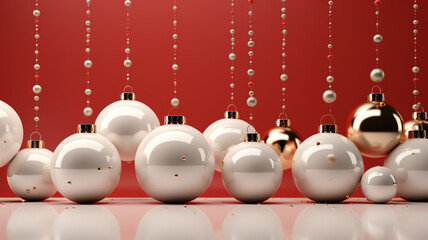 3d render Abstract Christmas background Blank
