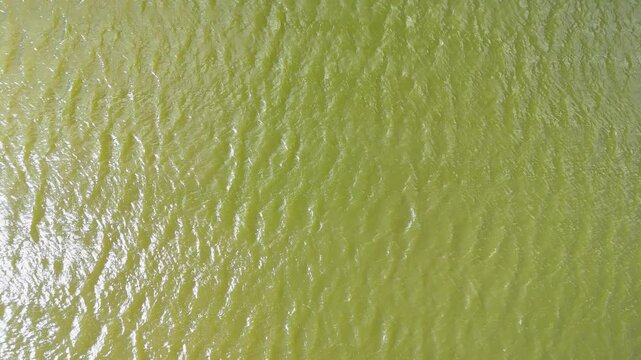 &Scaron;irvėna Lake - Oldest Artificial Lake In Birzai, Lithuania. Aerial Drone Shot
