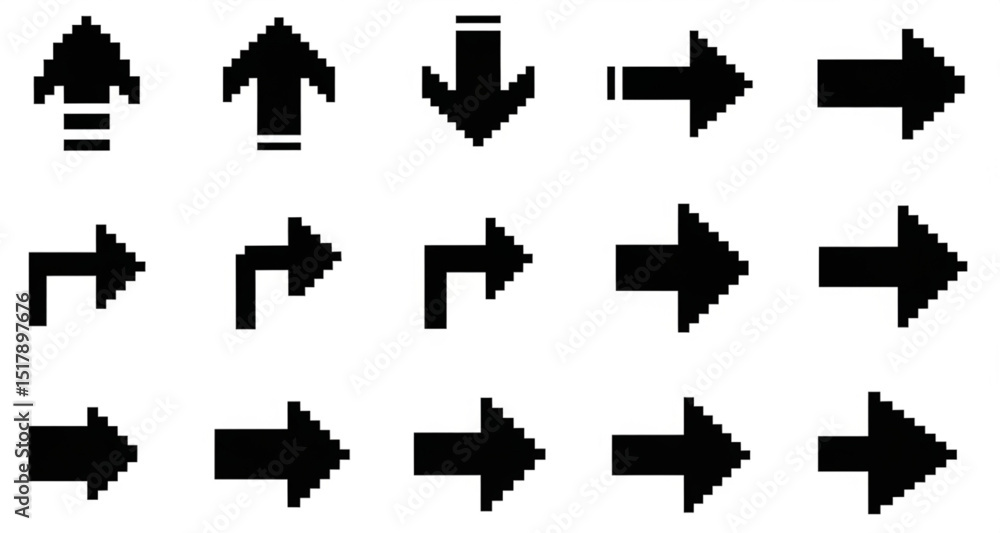 Poster Arrow Symbols Set | Navigation Icons for Web Design, User Interface, Presentations and Graphic Elements