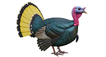 Isolated Colorful Turkey
