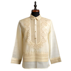 filipino barong tagalog on transparent background png