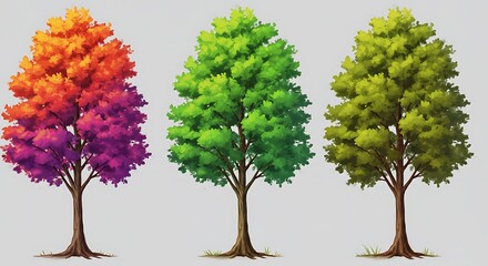 Obraz premium Chromatic Canopy Trio