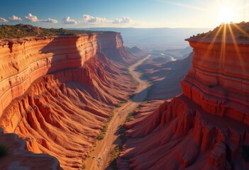 vibrant sedimentary rock layers canyon geological formation colorful strata erosion natural landscape spectacular texture geological wonders, sandstone