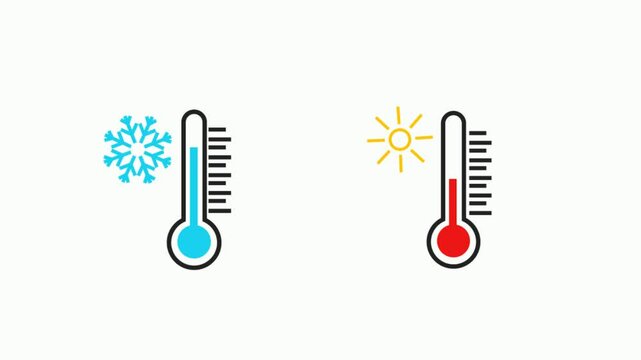 weather thermometer or weather gauge on transparent background