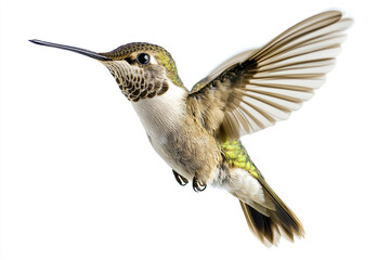 Fototapeta premium Tiny Hummingbird Hovering Mid-Flight