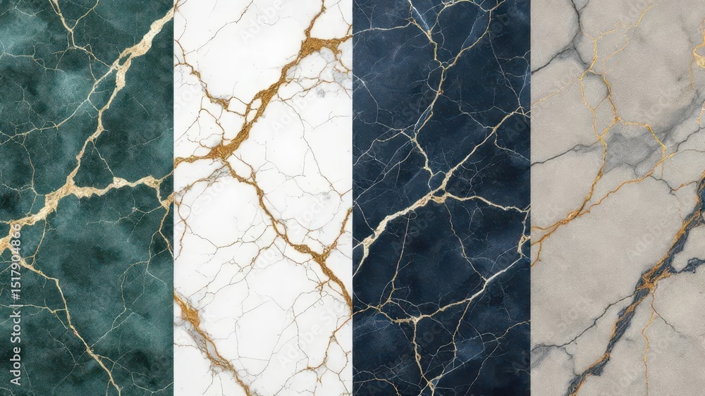 Poster marble textures collection: a curated selection of elegant marble textures, each showcasing unique v