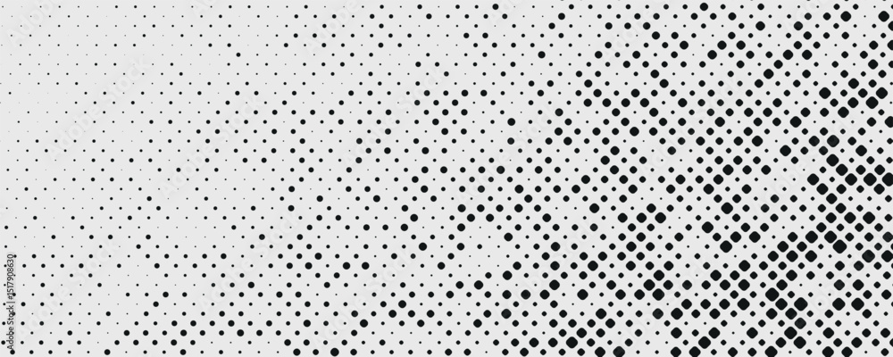 Aufkleber halftone dots background grunge grain noise texture. vector abstract pattern for comics background
