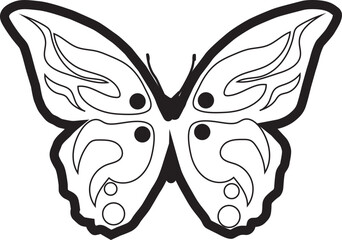 Butterfly illustration graphics featuring unique wing shapes and symmetrical designs