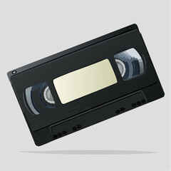 Minimal VHS Tape Illustration 