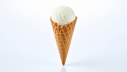 Classic Vanilla Ice Cream Cone