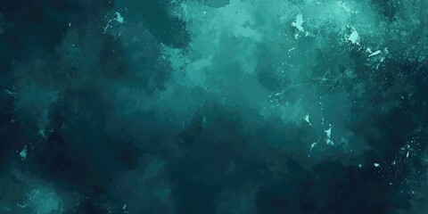 Obraz premium Deep teal abstract background with mottled texture