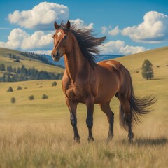 Fototapeta premium A horse at the meadow