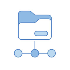 Folder Network Vector icon