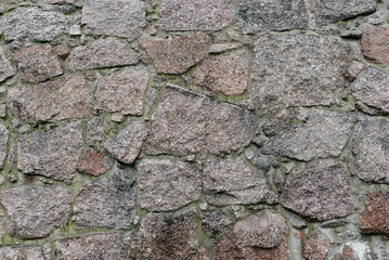 grey stone wall, decorative wall made of large stones, abstract pattern, background