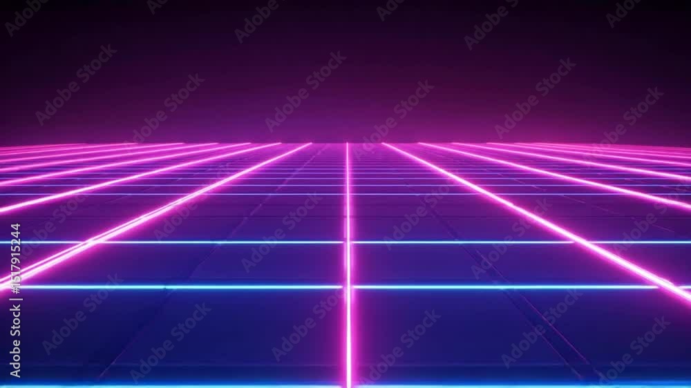 Poster retro glowing grid motion background - perfect for futuristic and tech-themed projects