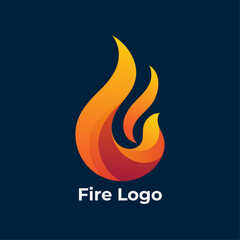 Fire Logo Concept, Blazing Flame Symbol, Torch-Inspired Icon Design, vector template
