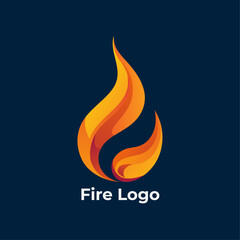 Abstract Flame Icon, Fire Branding Design, Bonfire Logo Template, vector template
