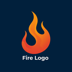 Burning Flame Logotype, Fire-Inspired Icon Design, Campfire Graphic, vector template
