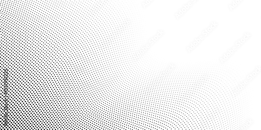 Poster dotted gradient halftone background. horizontal seamless dots pattern in pop art style.