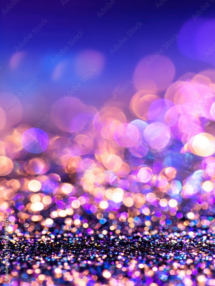 Poster colorful bokeh light creating a dreamy atmosphere with a sparkling background effect