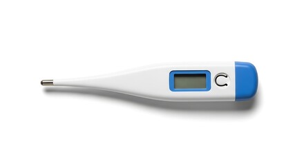 Digital thermometer isolated on white background