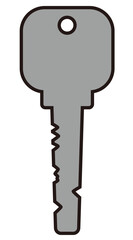 シンプルな鍵のベクターイラスト
